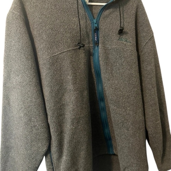 LLBean Size Men’s Gray Fleece Hoodie - Picture 1 of 4